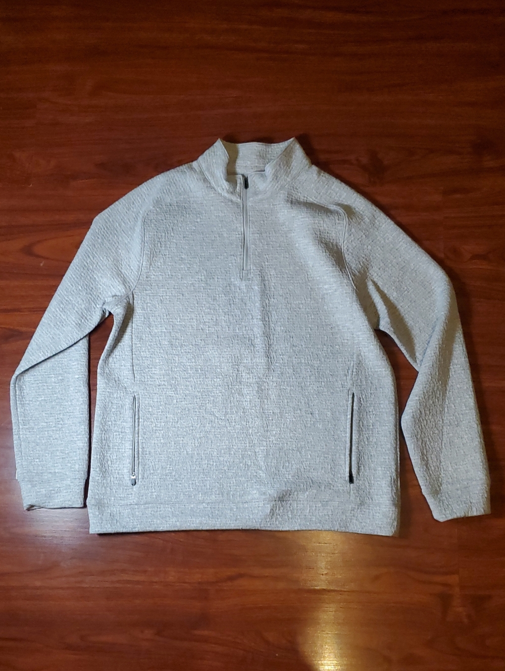 Men's FLX Quarter-Zip Sweater Pullover - Light Gray